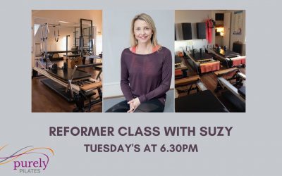 Reformer with Suzy Tuesday’s at 6.30pm