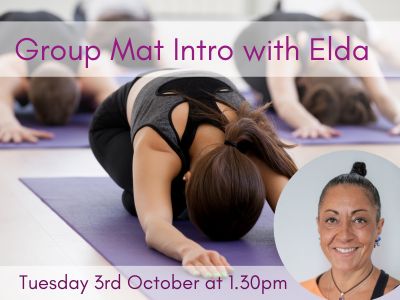 Group Beginner Intro class Tuesday 3rd October at 1.30pm