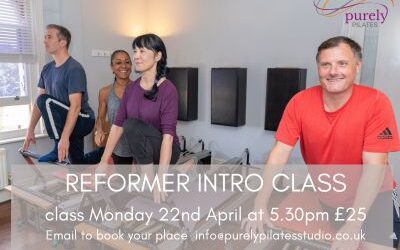 Group Reformer Class Monday 22nd April at 5.30pm