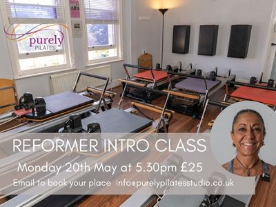 Group Reformer Class Monday 20th May at 5.30pm