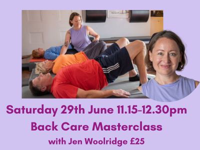 Back Care Masterclass with Jen Woolridge.