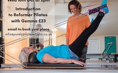 Introduction to Reformer Pilates Wednesday 16th October at 2pm with Gemma