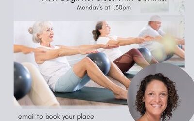 New Beginner class Monday at 1.30pm with Gemma