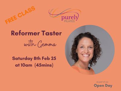 Open Day Saturday 8th February 10am Reformer with Gemma