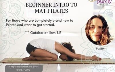 New Beginner Introduction to Mat Pilates class Saturday 11th October at 11am