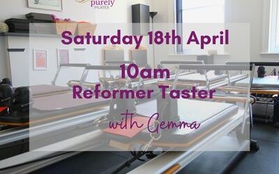 Open Day Saturday 18th April 10am Reformer with Gemma
